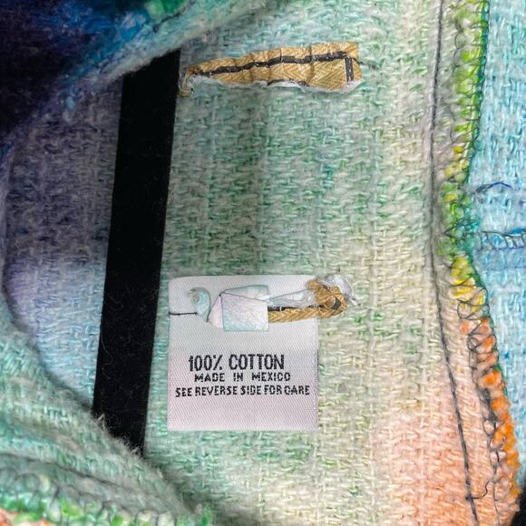 Hippie Sweatshirt Tie Dye Bright Rainbow Swirl Hoodie Long Sleeve Multicolor - Picture 8 of 14